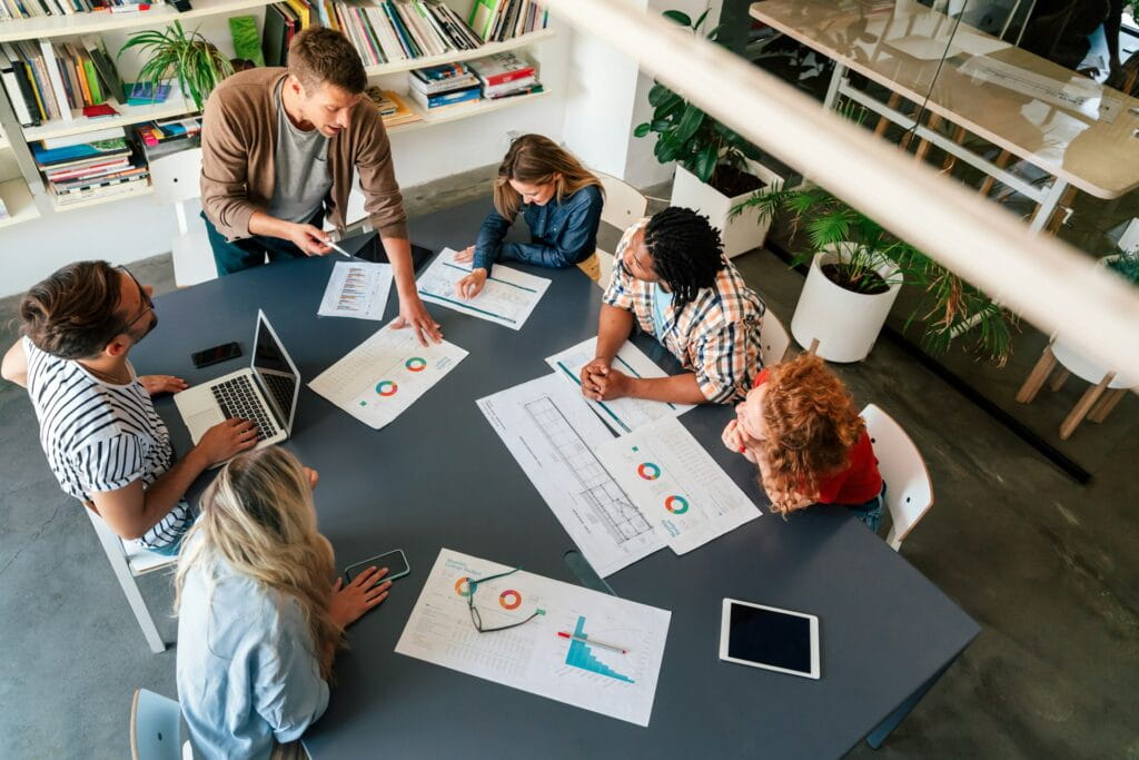 marketing and sales team
