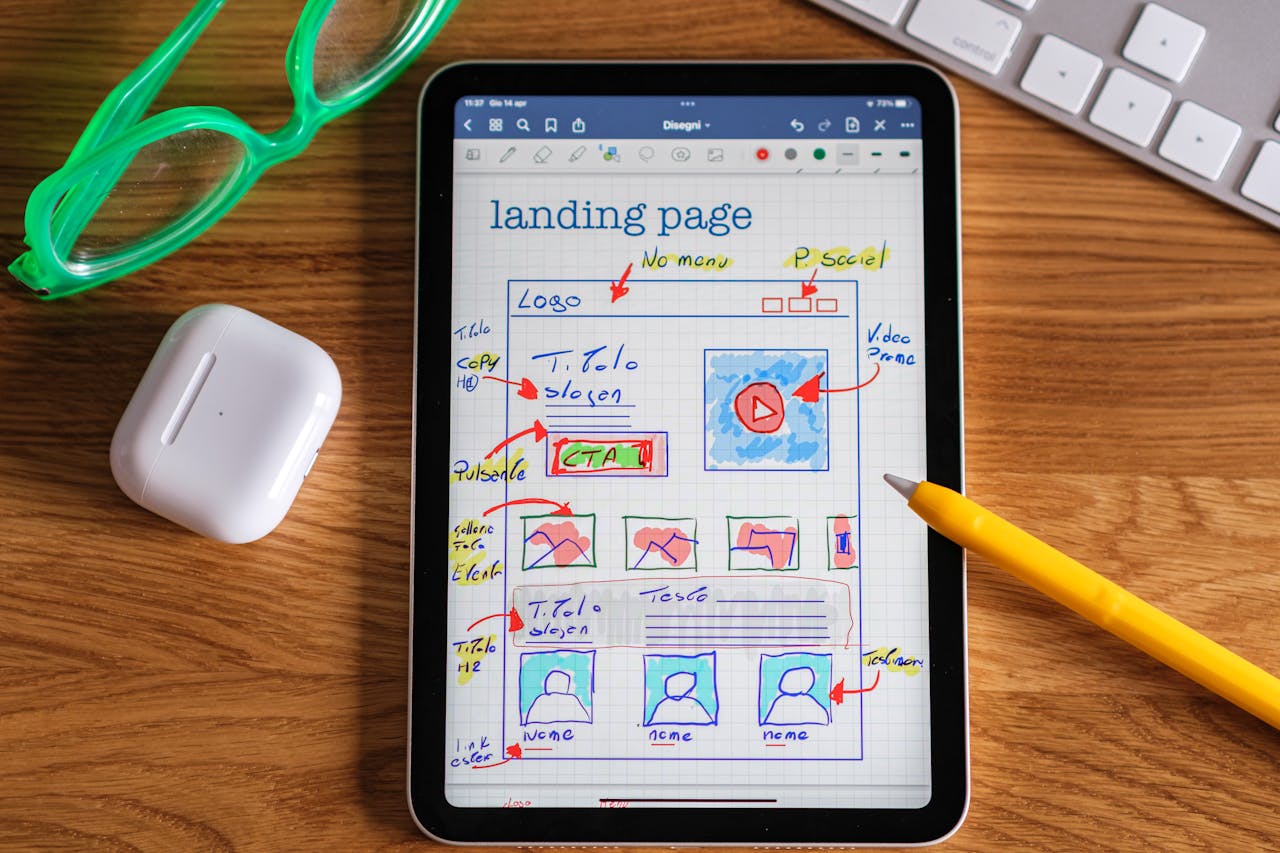 Optimized landing page mockup showcasing elements of landing page optimization for higher conversions