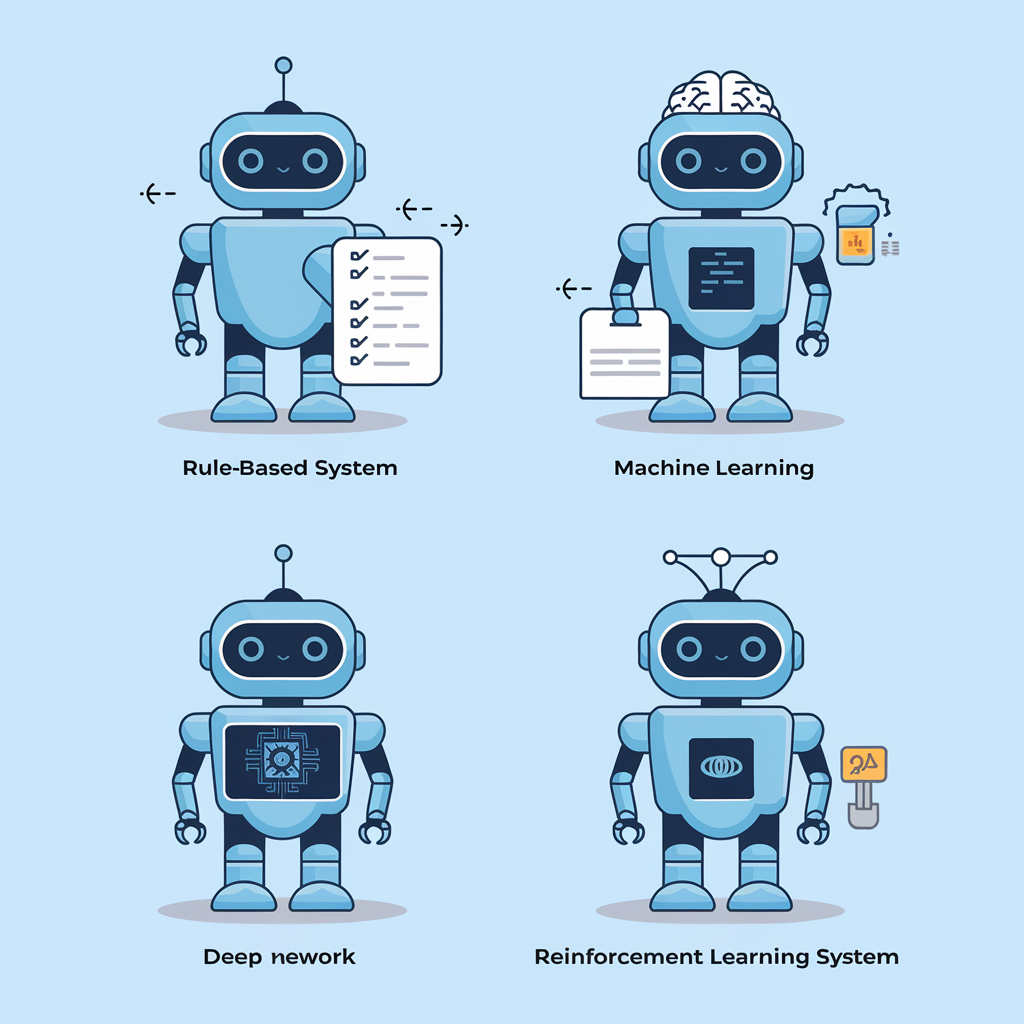 The four major types of AI agents explained visually