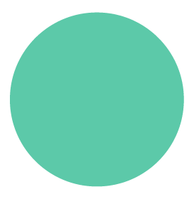 Step one in a green circle shape