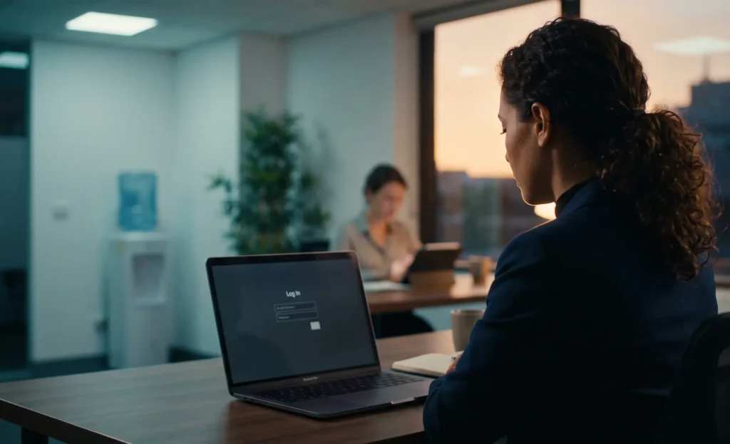 Life science marketing lead reviewing a content workflow