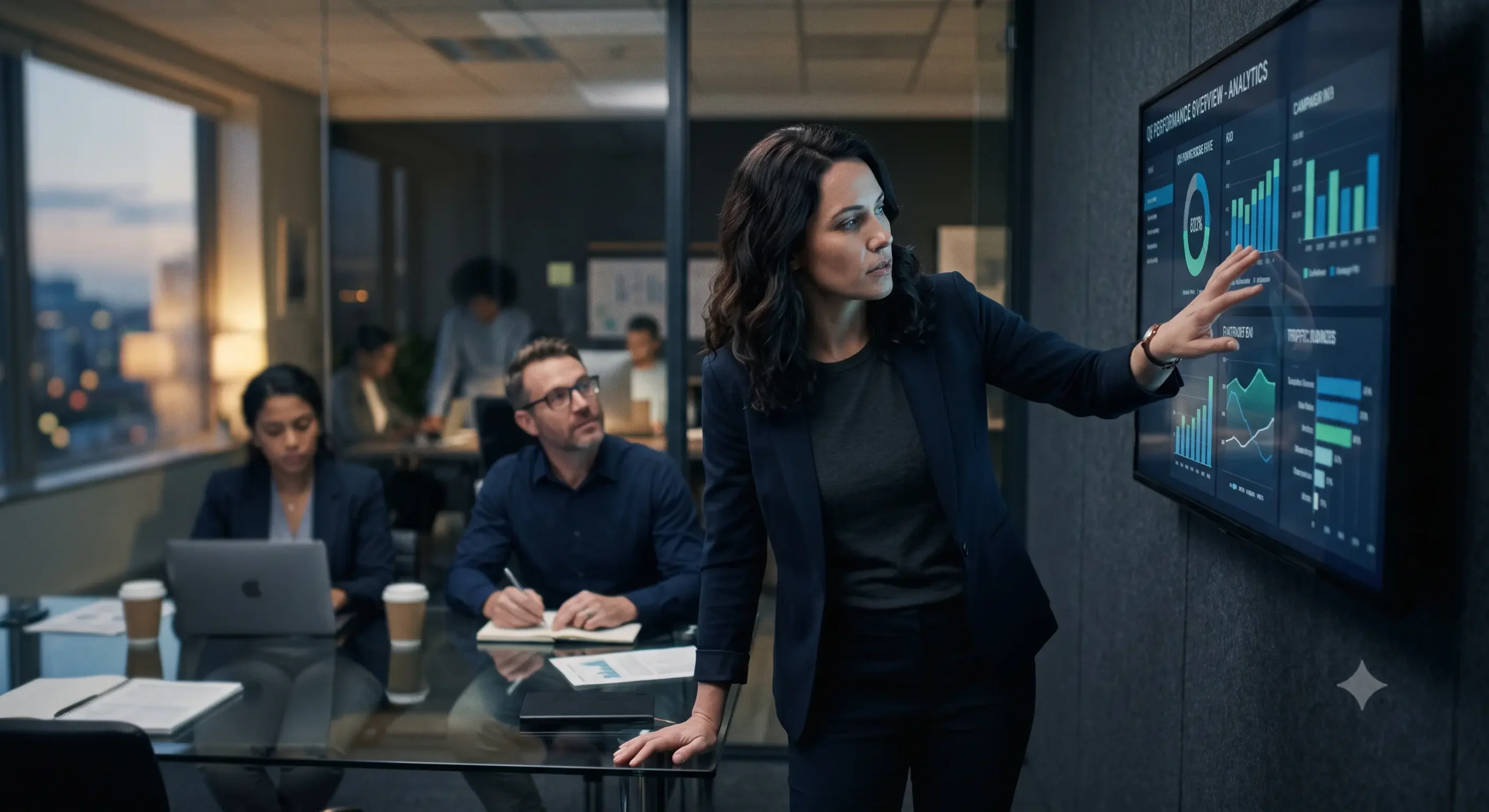 Marketing strategist leading a fintech team through an AI citation review